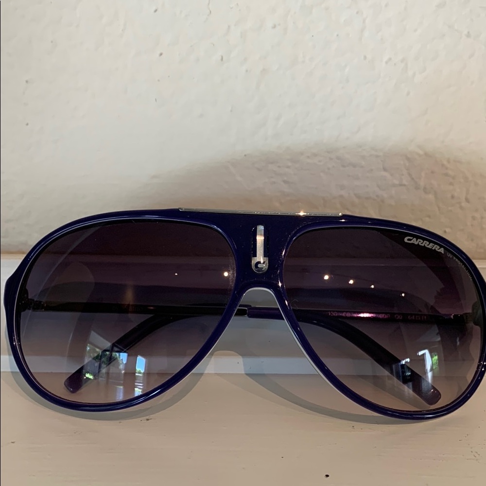 Carrera Navy Blue Aviator Sunglasses with Grey Lenses - Picture 2 of 8
